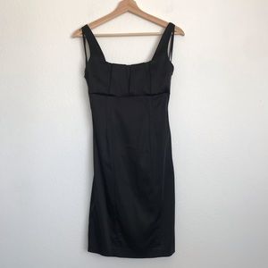Calvin Klein 6P black fitted evening dress